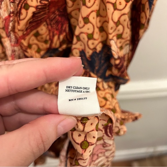 Ulla Johnson Oni Dress 6 Garden Rose NWT floral ruffles silk - Picture 14 of 15